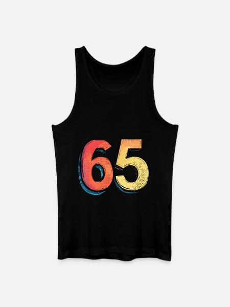 65 Number Comic - Men’s Organic Tank Top - black