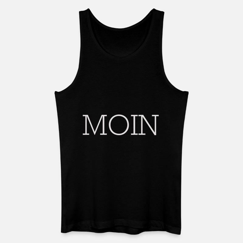 Moin - Männer Bio Tank Top - Schwarz