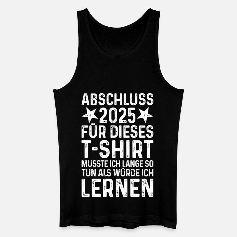 Abschluss 2025 - Männer Bio Tank Top - Schwarz