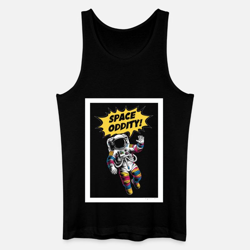 Space Oddity Aventure spatiale - Débardeur bio Homme - noir