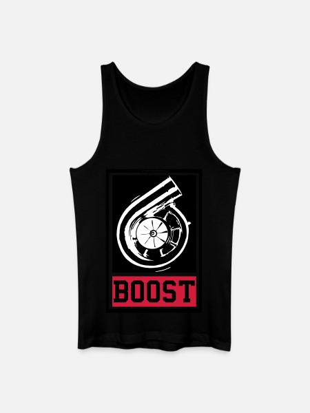 BOOST - Männer Bio Tank Top - Schwarz