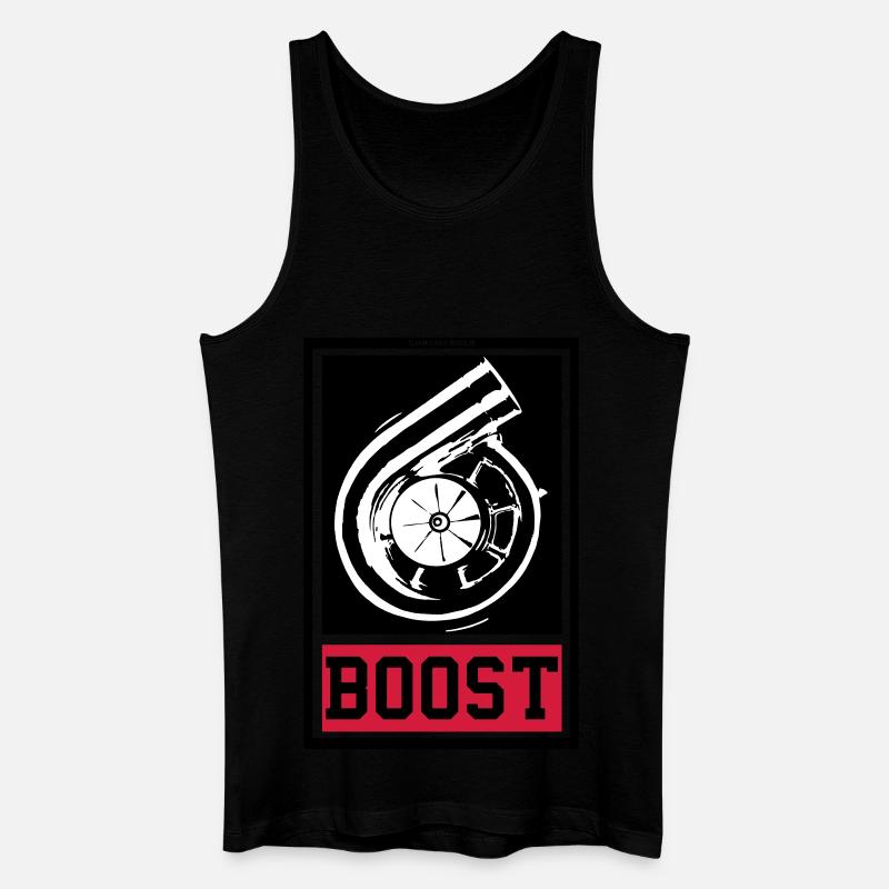 BOOST - Männer Bio Tank Top - Schwarz