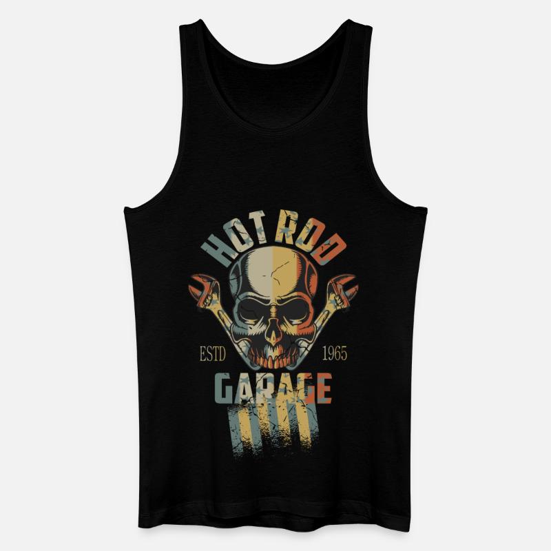 Hot Rod - Ekologiczny tank top męski - czarny