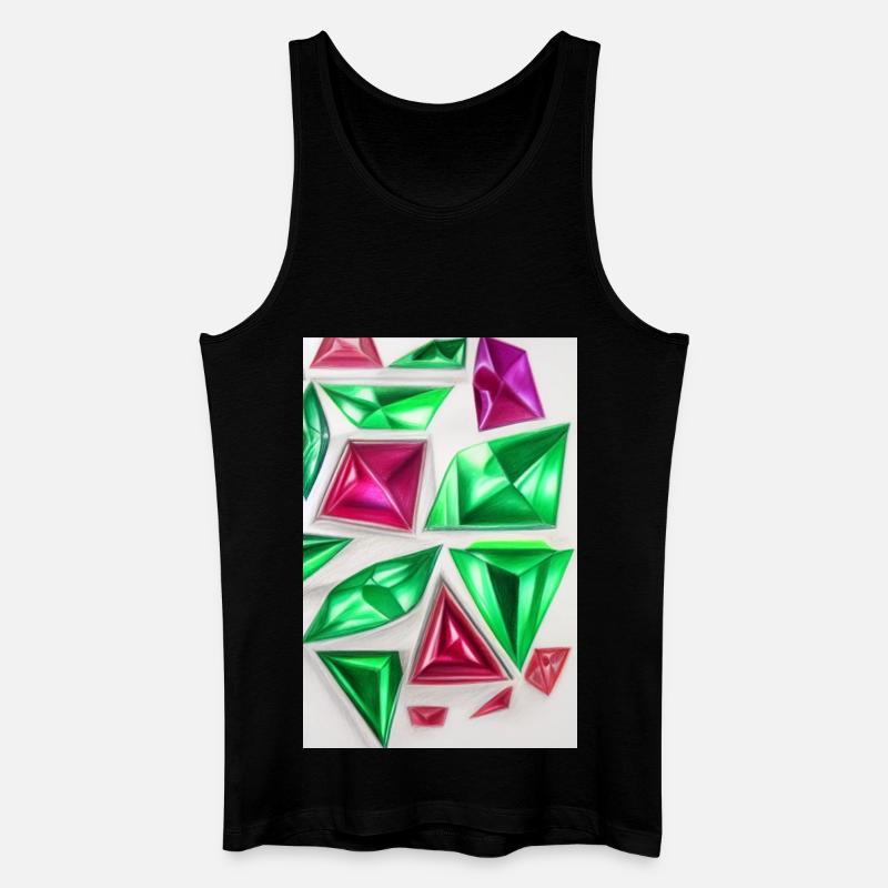 Edelsteine - Männer Bio Tank Top - Schwarz