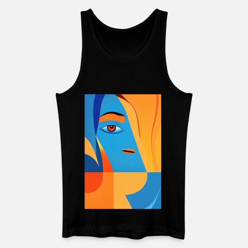 Abstrakte Kunst - Männer Bio Tank Top - Schwarz