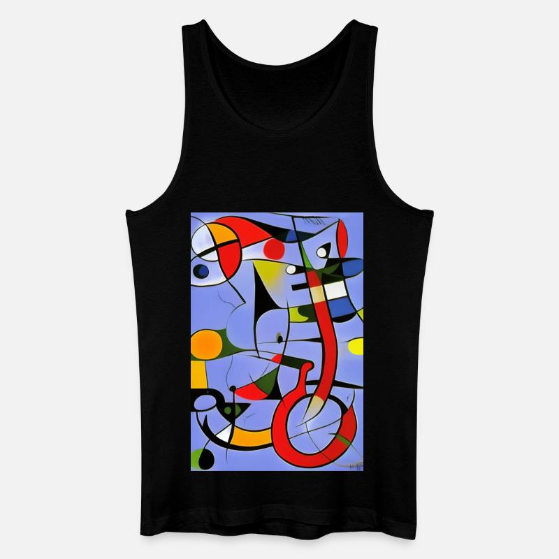Abstrakte Kunst - Männer Bio Tank Top - Schwarz