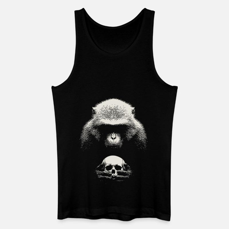 Shakespeare's monkey - Männer Bio Tank Top - Schwarz