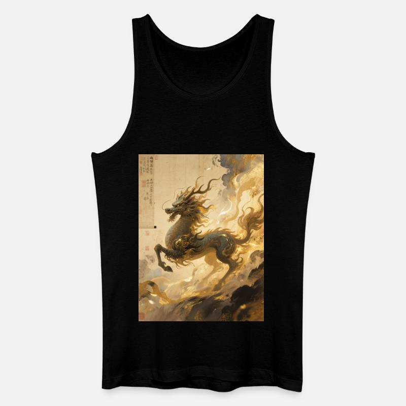 Jade Dawn: Qilin – Heiliges Omen - Männer Bio Tank Top - Schwarz