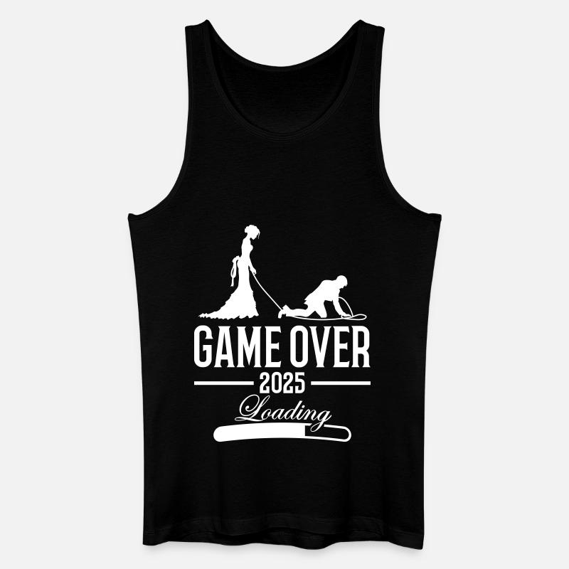 Hochzeit Loading 2025 Game Over - Männer Bio Tank Top - Schwarz