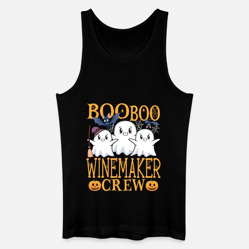 Winzer uu Lustiger Winzer - Männer Bio Tank Top - Schwarz