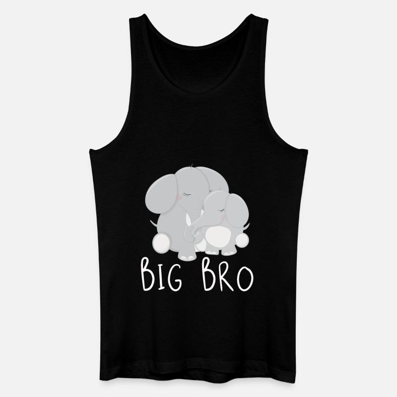 big bro - Männer Bio Tank Top - Schwarz