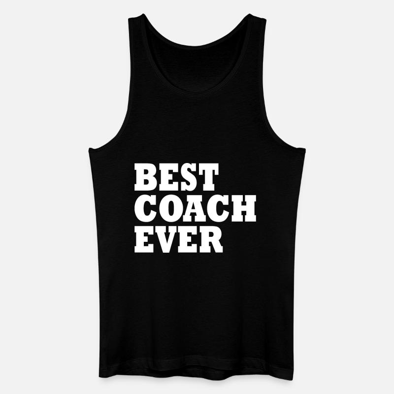 Best coach ever - Männer Bio Tank Top - Schwarz