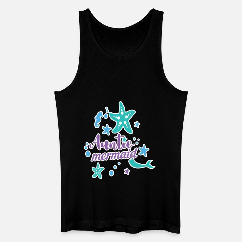 Auntie Mermaid - Men’s Organic Tank Top - black