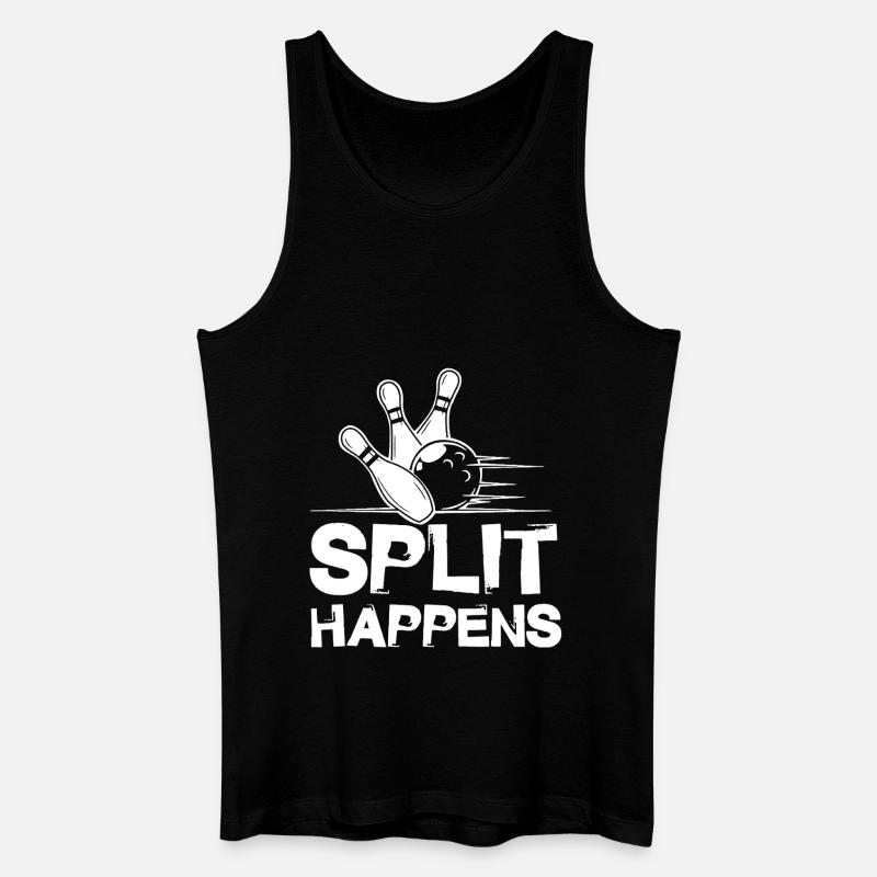 Bowling Split Happens - Men’s Organic Tank Top - black
