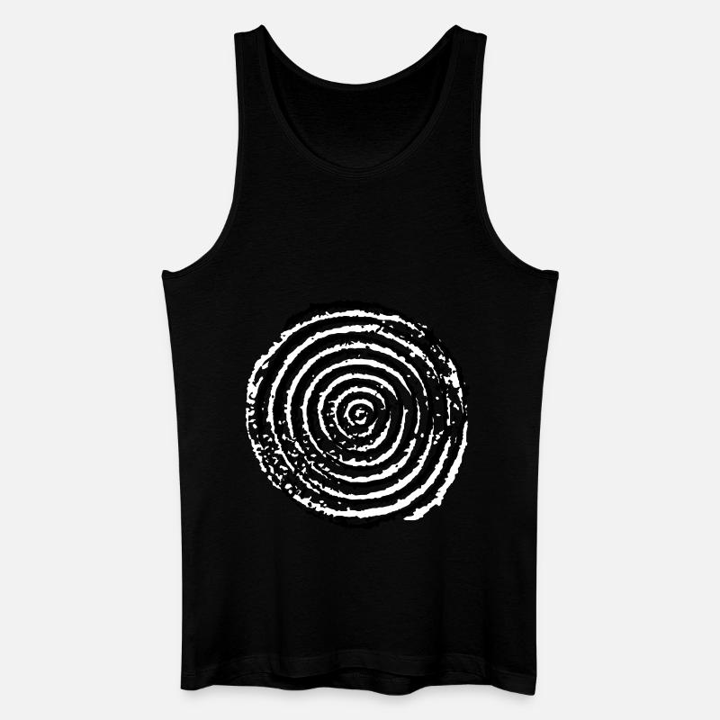 Spirale - Männer Bio Tank Top - Schwarz