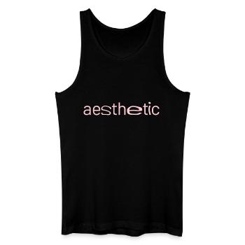aesthetic pink - Männer Bio Tank Top - Schwarz - Vorne