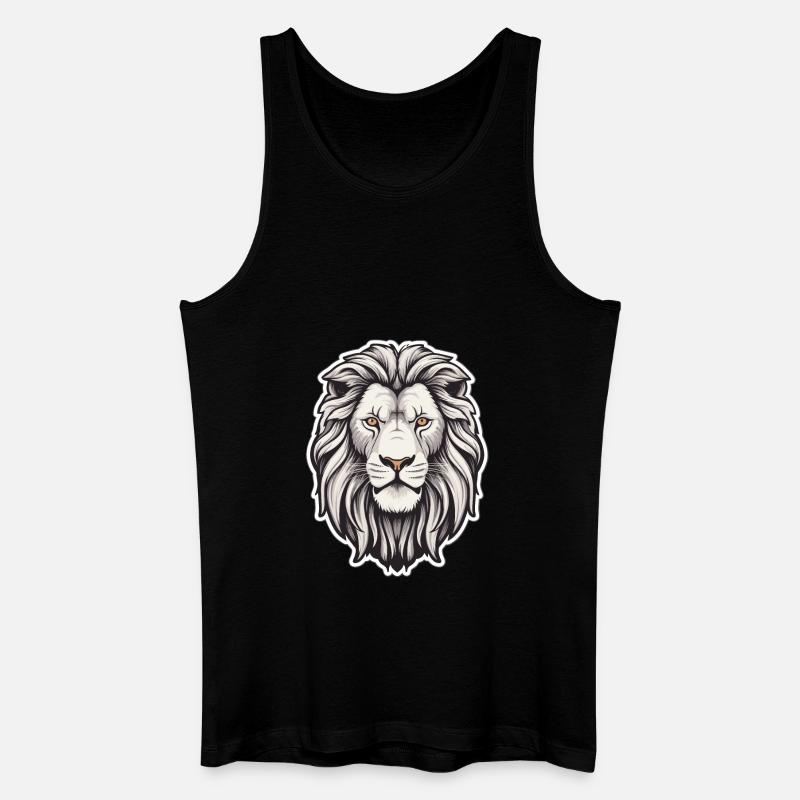 Brüllender Souverän - Männer Bio Tank Top - Schwarz