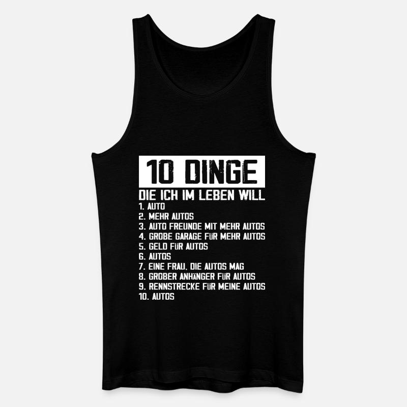 Auto Tuning Schrauber - Männer Bio Tank Top - Schwarz