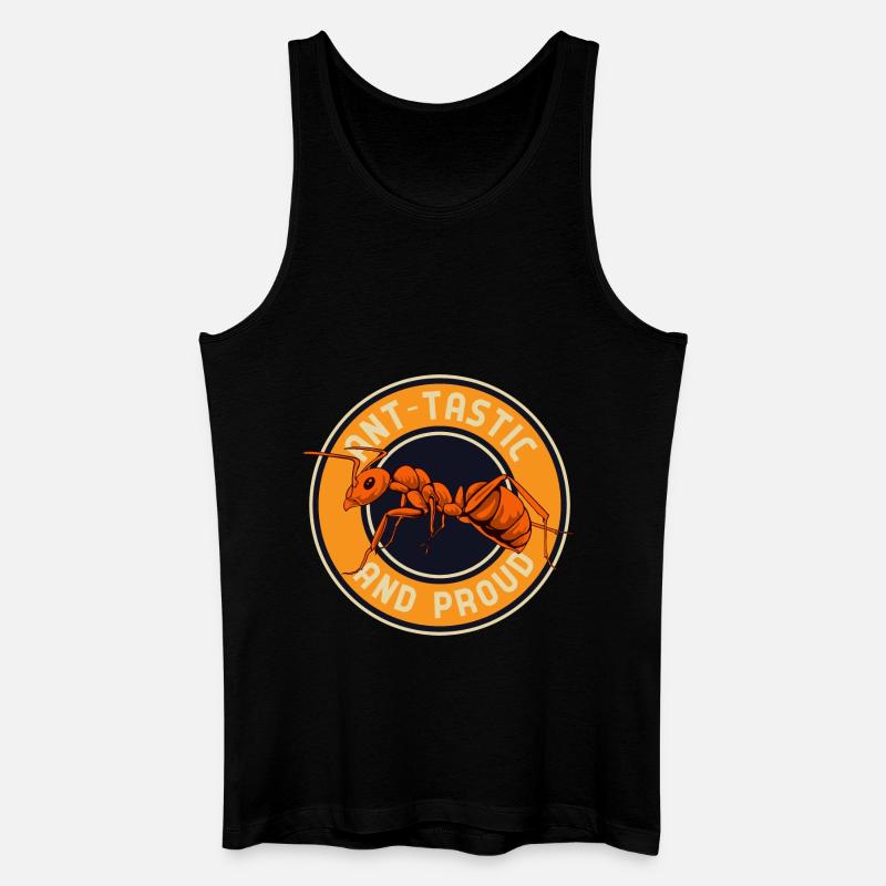 Ant-tastic and proud - Männer Bio Tank Top - Schwarz