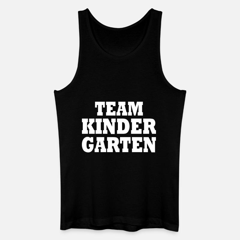 Team kindergarten - Männer Bio Tank Top - Schwarz