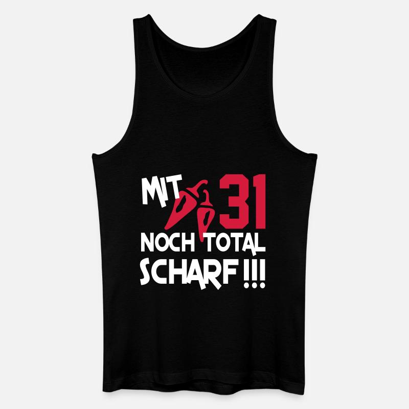 total_scharf_31 - Männer Bio Tank Top - Schwarz