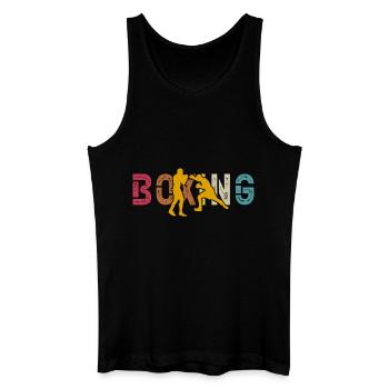 Boxen - Männer Bio Tank Top - Schwarz - Vorne