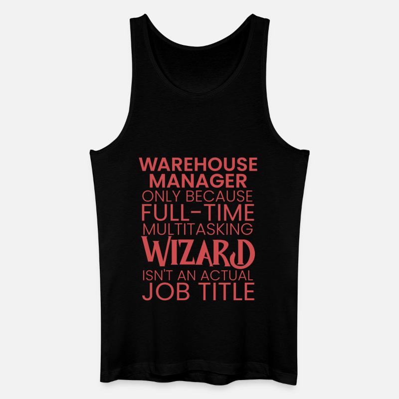 Warehouse Manager multitasking Wizard - Männer Bio Tank Top - Schwarz