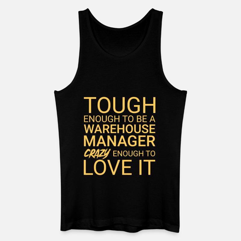 Warehouse Manager Crazy - Männer Bio Tank Top - Schwarz