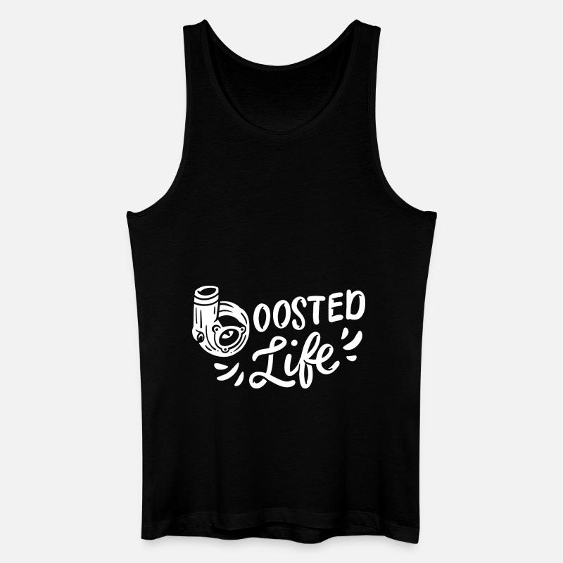 Boosted Life Für Autoschrauber - Männer Bio Tank Top - Schwarz