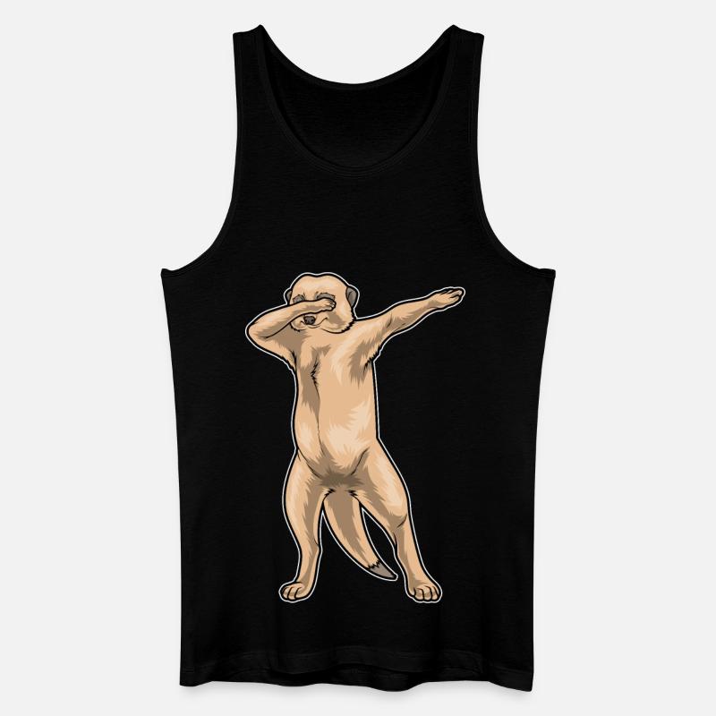 Danse hip hop suricate - Débardeur bio Homme - noir