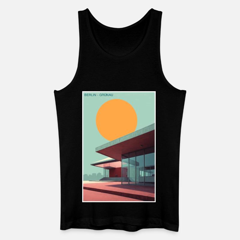 Berlin Grünau - Männer Bio Tank Top - Schwarz