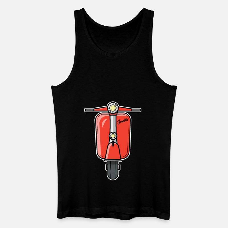 Scooter Motorroller Roller rot - Männer Bio Tank Top - Schwarz