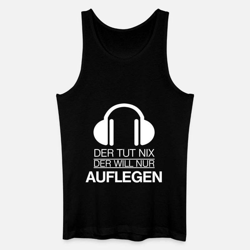 DJ - Der tut nix - Männer Bio Tank Top - Schwarz
