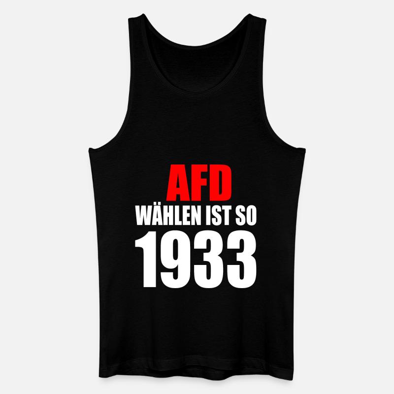 Afd wählen ist so 1933 - Männer Bio Tank Top - Schwarz