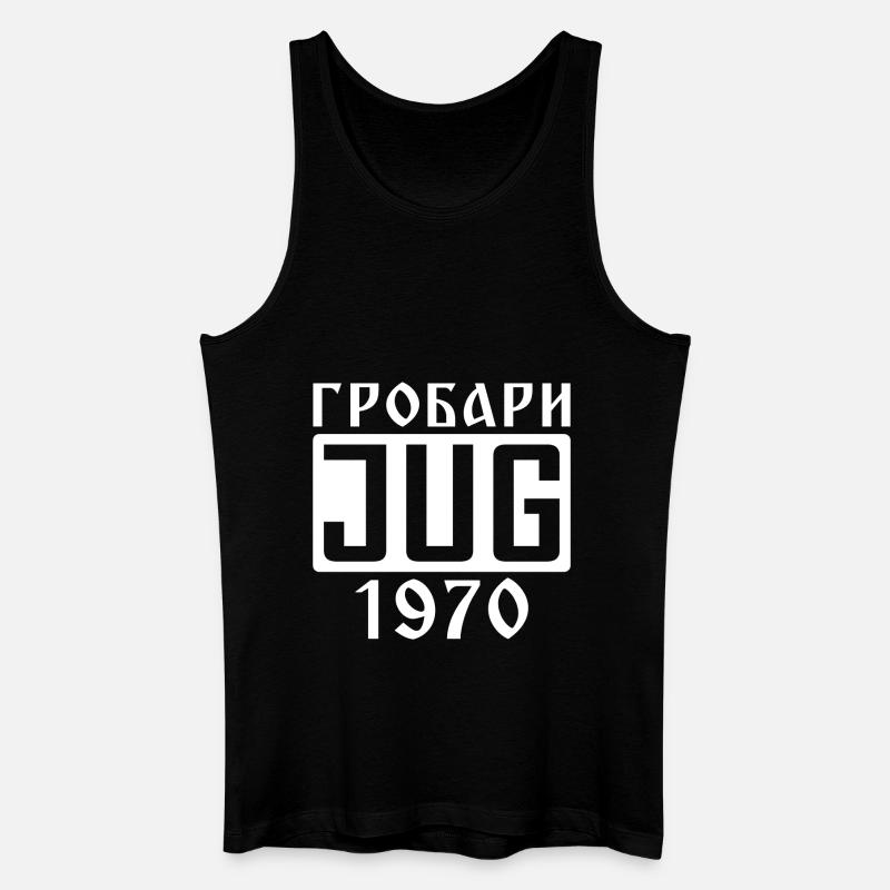 Grobari Jug - Männer Bio Tank Top - Schwarz