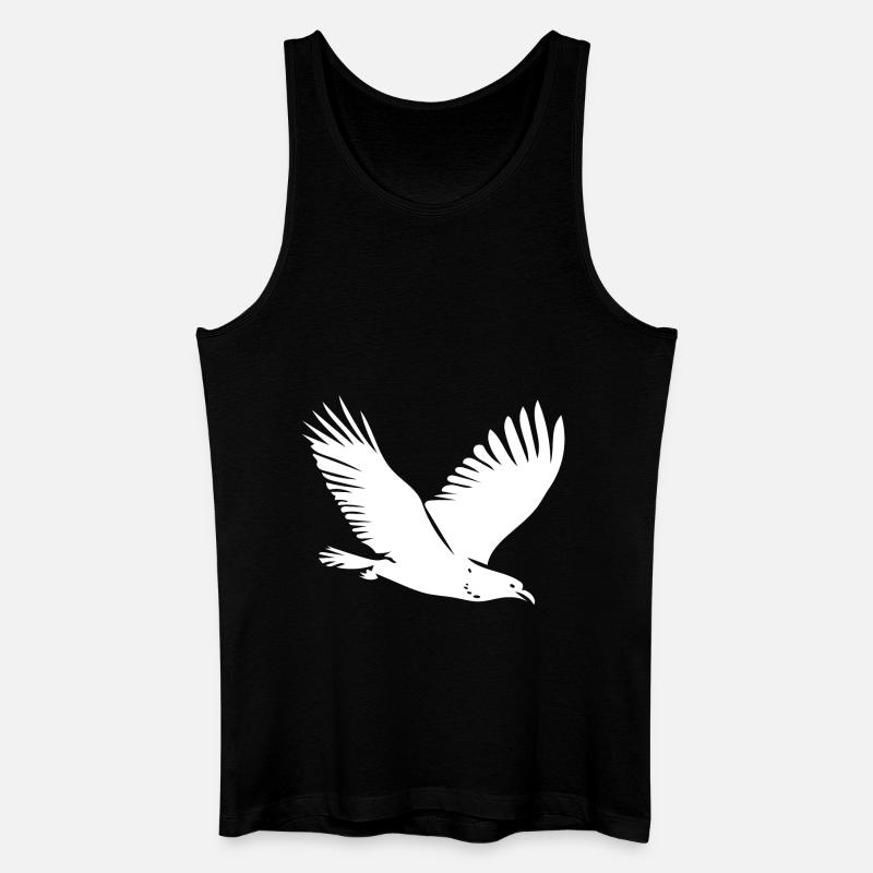 Vogel im Flug - Männer Bio Tank Top - Schwarz