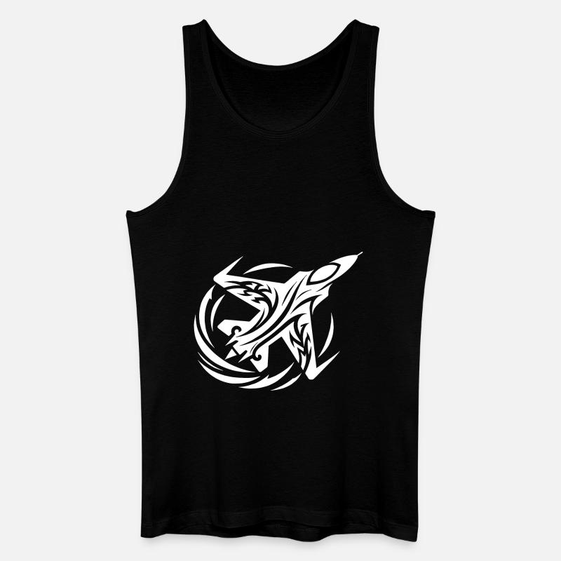 Modellflugzeug ferngesteuertes Kampfflugzeug - Männer Bio Tank Top - Schwarz