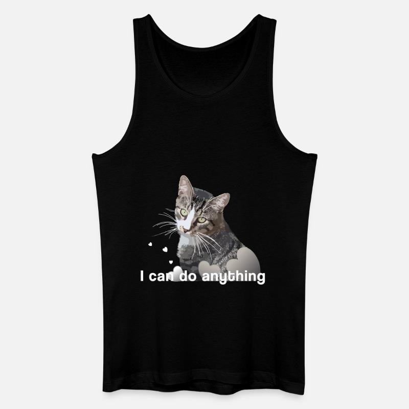 Katze Mietze Kater Kätzchen - Männer Bio Tank Top - Schwarz