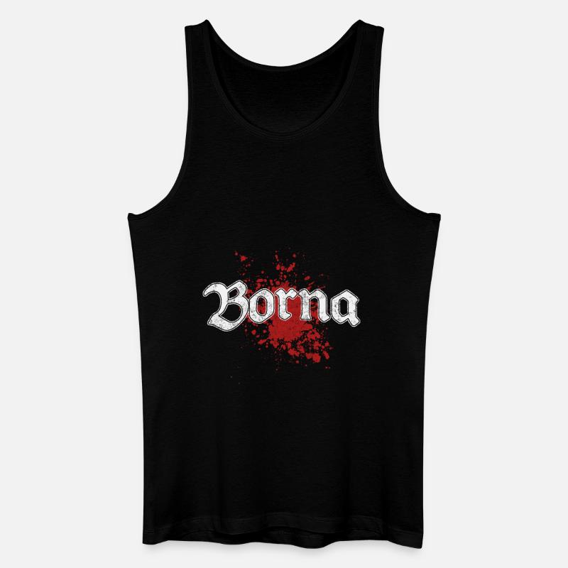 Borna - Männer Bio Tank Top - Schwarz
