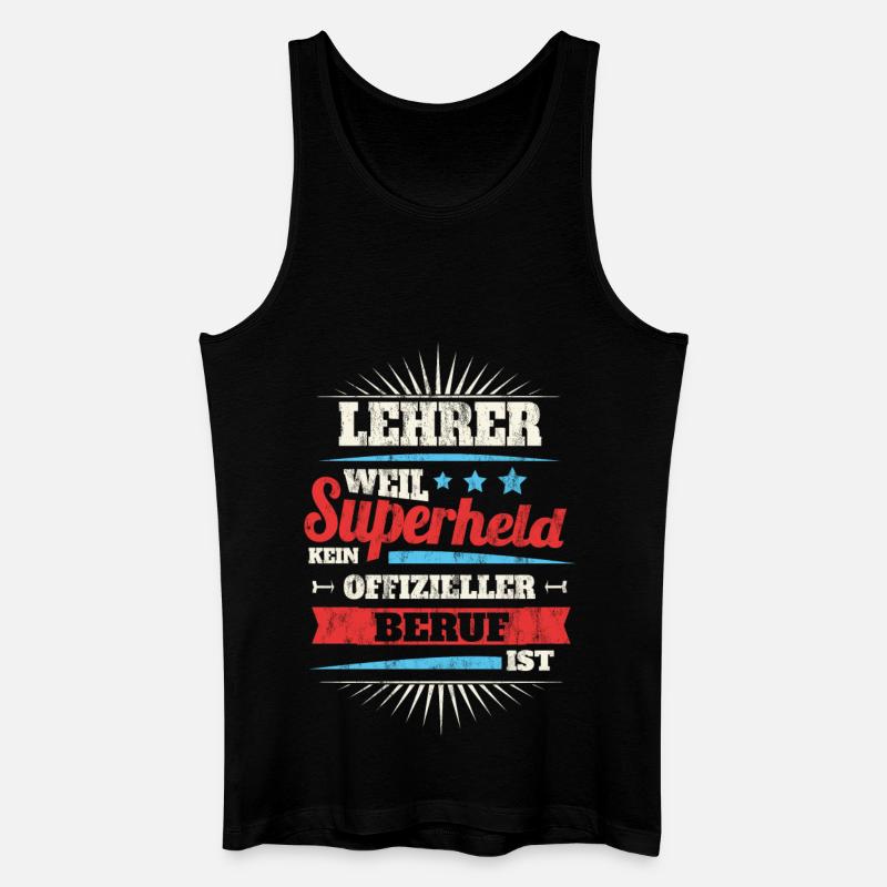 lehrer - Männer Bio Tank Top - Schwarz