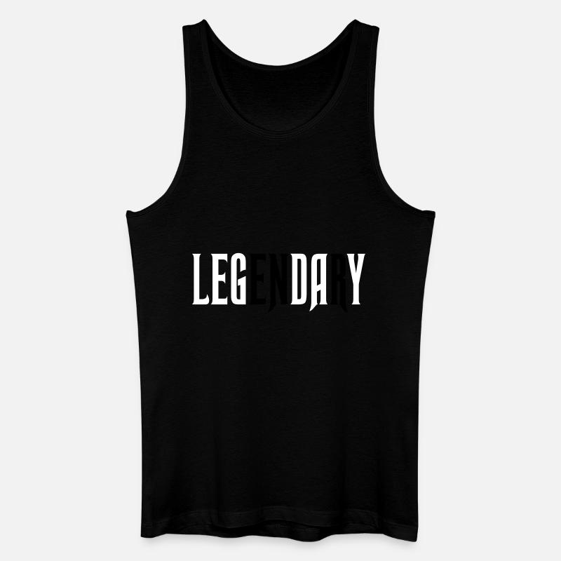 legendary leg day - Männer Bio Tank Top - Schwarz