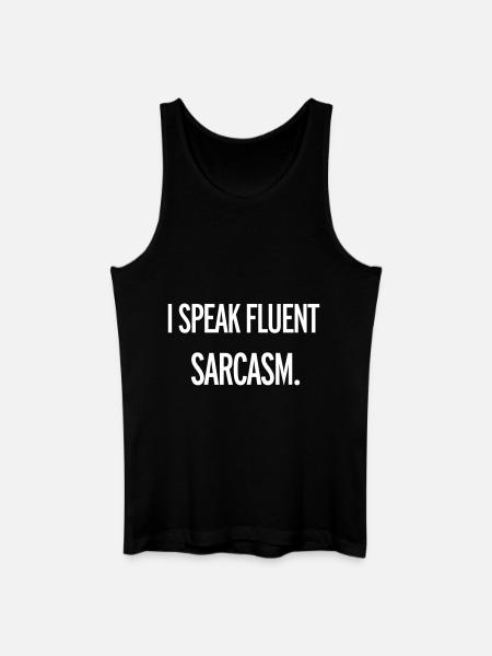 Sarcasm - Men’s Organic Tank Top - black