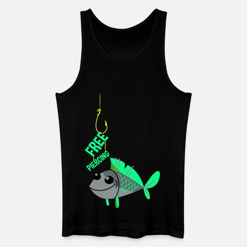 Free Piercing - Männer Bio Tank Top - Schwarz