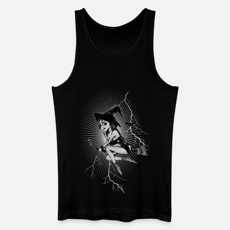 Hexe lightnbw - Männer Bio Tank Top - Schwarz