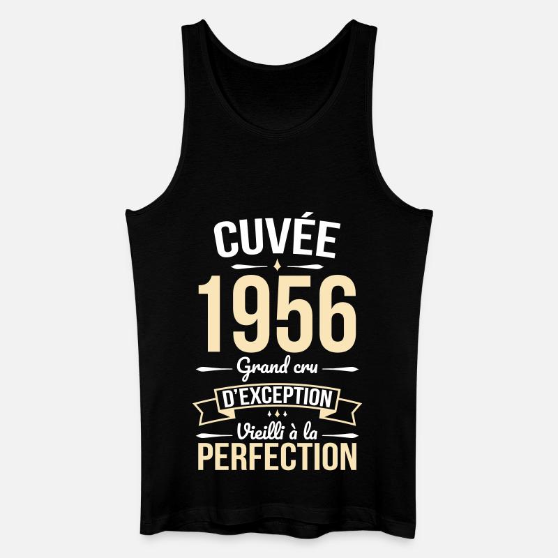 1956 – Perfekt gereift - Männer Bio Tank Top - Schwarz