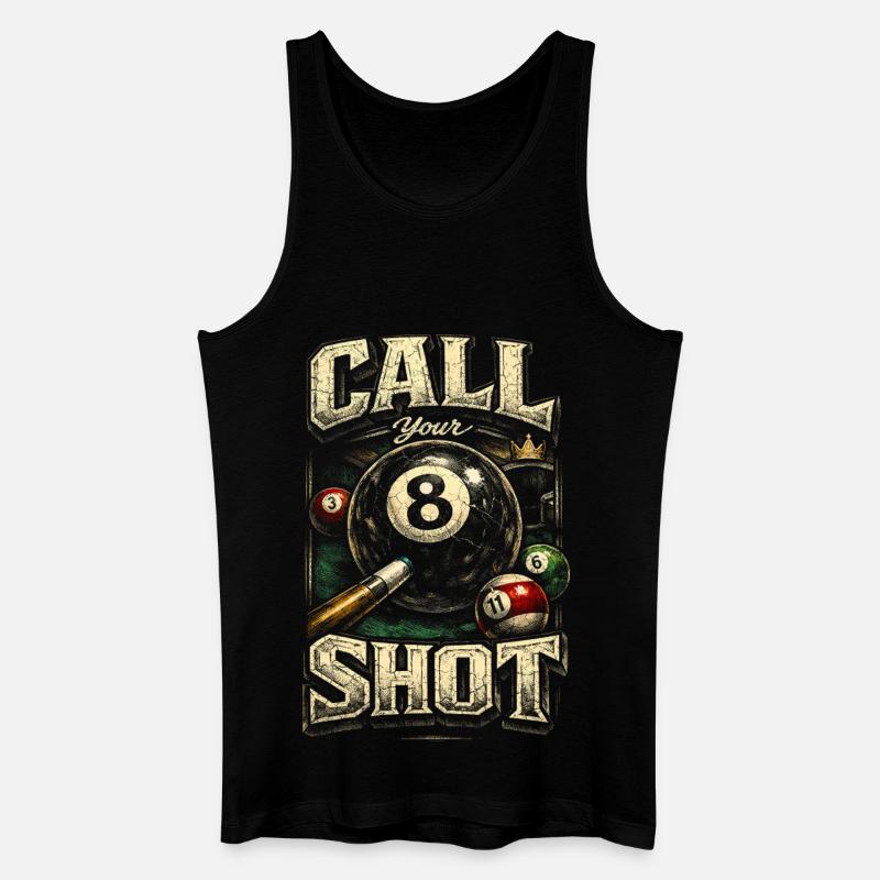 8-Ball Billard Call Your Shot - Männer Bio Tank Top - Schwarz