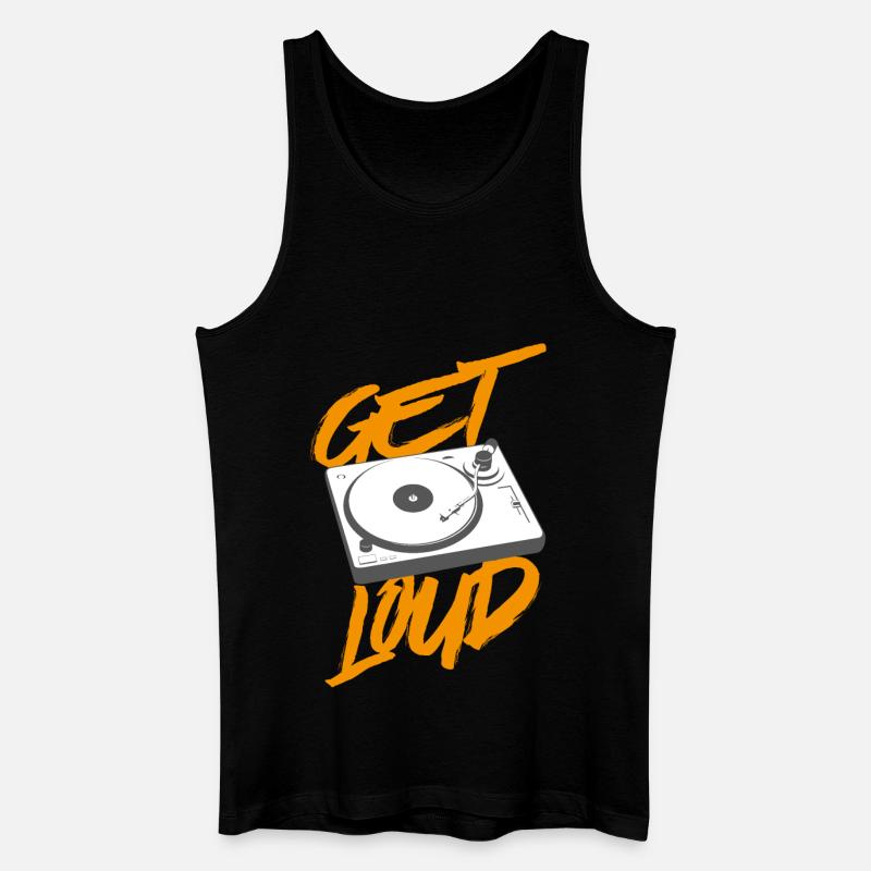 Get Loud - Männer Bio Tank Top - Schwarz
