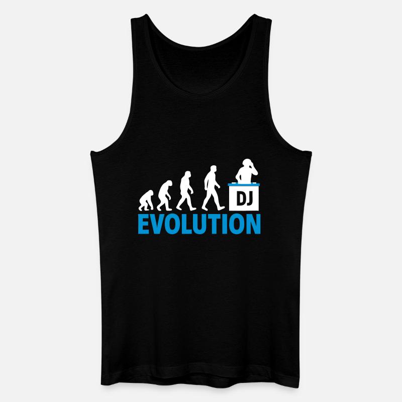 DJ Evolution Musikliebhaber Design - Männer Bio Tank Top - Schwarz