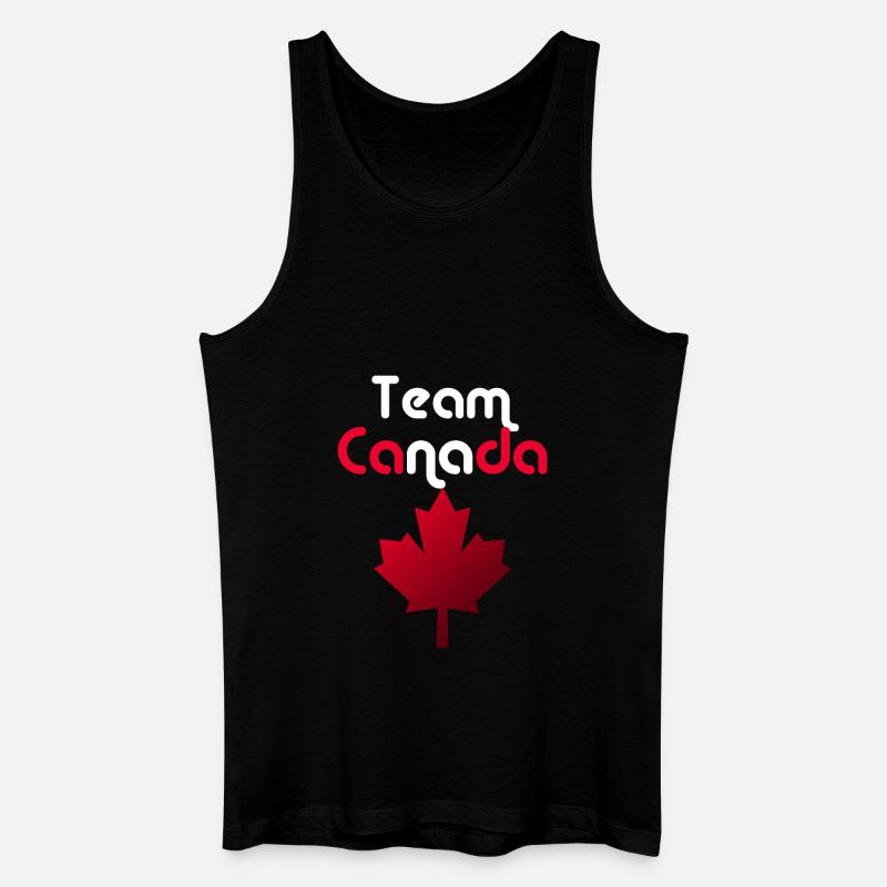 Team Kanada - Männer Bio Tank Top - Schwarz