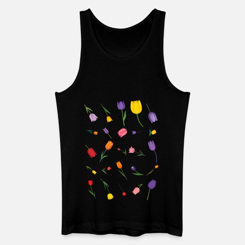 Frühling - Männer Bio Tank Top - Schwarz